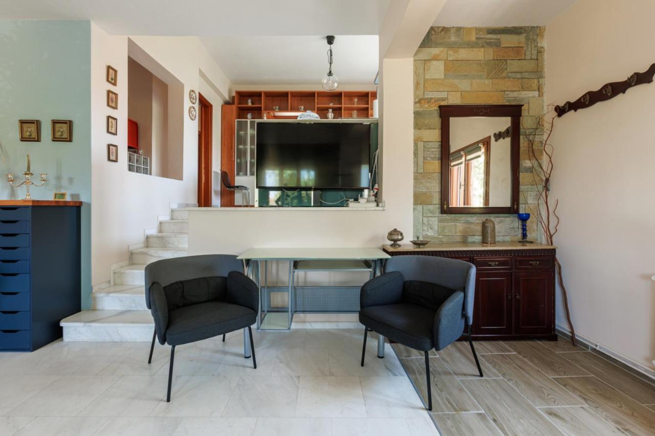 Large Home Near Potamos Beach إبانومي المظهر الخارجي الصورة