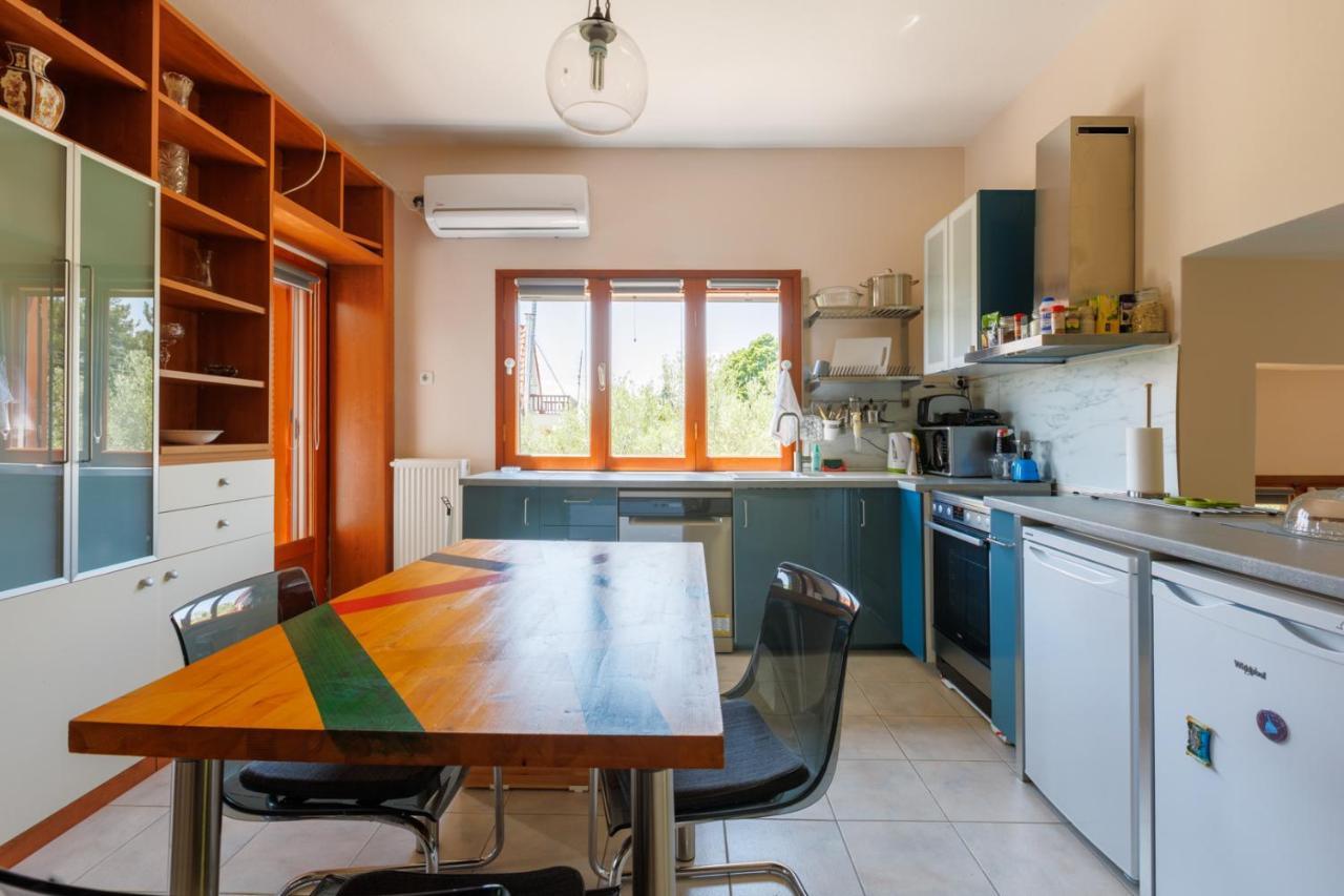 Large Home Near Potamos Beach إبانومي المظهر الخارجي الصورة